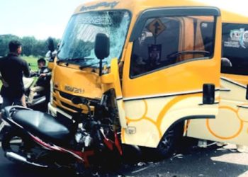 Tabrakan Motor vs Minibus di Sedayu, Satu Korban Dilarikan ke RS