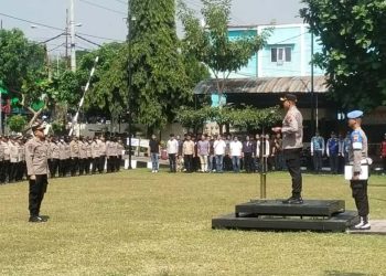 Kapolres Boyolali Pimpin Apel Kesiapan Pengamanan Aksi Damai Mahasiswa