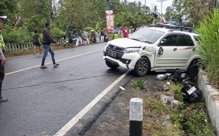 Kecelakaan Motor Vs Mobil di Jalan Jogja-Wonosari, Satu Orang Tewas Seketika