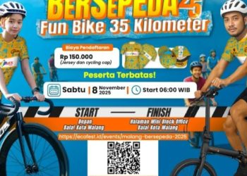 Ribuan Goweser Siap Serbu Kota Apel, Malang Bersepeda 2025 Digelar 8 November