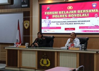 Polres Boyolali Gelar Belajar Bersama Pertanggungjawaban Keuangan TA 2025