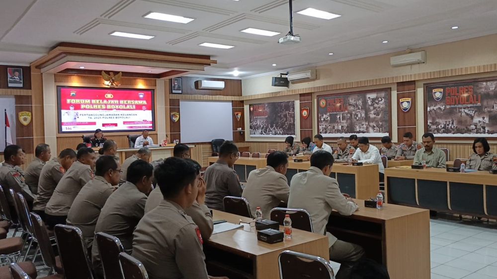 Polres Boyolali Gelar Belajar Bersama Pertanggungjawaban Keuangan TA 2025