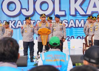 Kapolri Ajak Komunitas Ojol Jadi Mitra Jaga Kamtibmas Lewat Apel Ojol di Monas