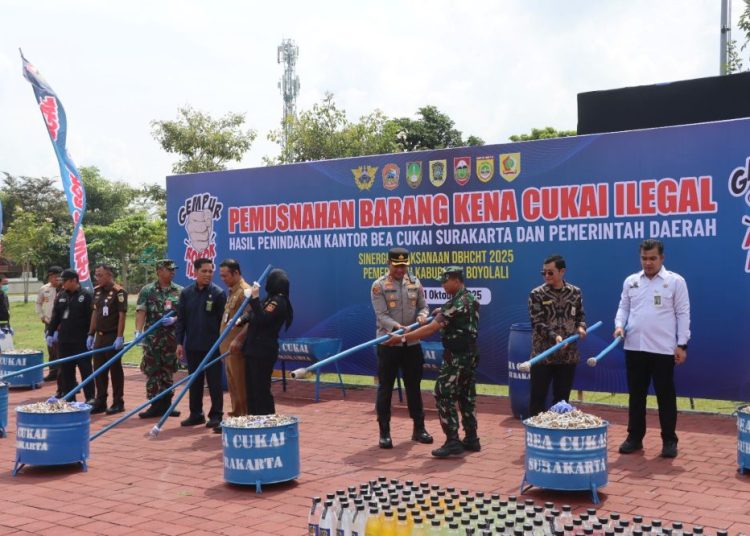 Boyolali Musnahkan 12 Juta Batang Rokok Ilegal, Rugikan Negara Rp 11,9 Miliar