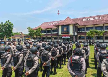 Polres Boyolali Turunkan 322 Personel Kawal Aksi Palestina dan GP Ansor