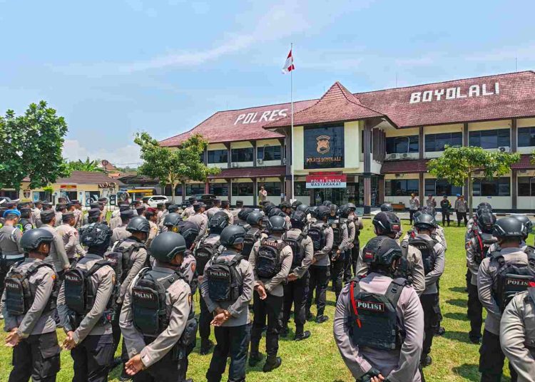 Polres Boyolali Turunkan 322 Personel Kawal Aksi Palestina dan GP Ansor