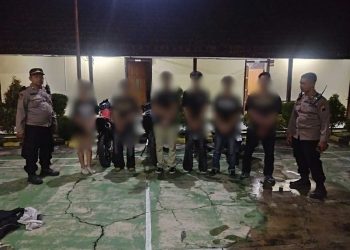 Polres Klaten Amankan Enam Remaja Konvoi Knalpot Brong Usai Pesta Miras di Solo