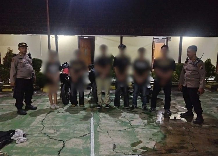 Polres Klaten Amankan Enam Remaja Konvoi Knalpot Brong Usai Pesta Miras di Solo