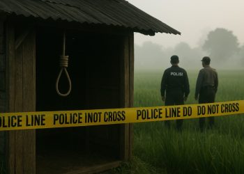 Tragis! Seorang Pria Ditemukan Tewas Gantung Diri di Gubuk Sawah Kulonprogo