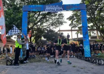 Ratusan Gen Z Tumpah di Kediri! Kopag Run 2025 Meriahkan HUT ke-80 TNI