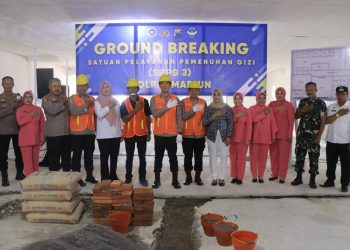 Kapolres Madiun Letakkan Batu Pertama SPPG ke-3 di Balerejo