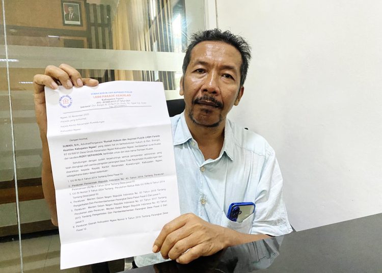 Kuasa Hukum Loloskan Somasi ke Camat Kwadungan, Polemik Seleksi Perangkat Desa Tirak Kian Panas