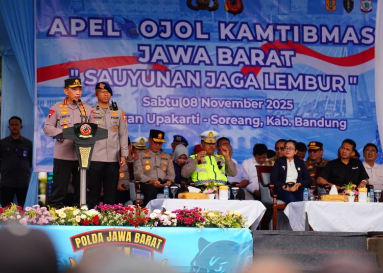 5.000 Ojol Hadiri Apel Kamtibmas Bersama Kapolri di Soreang