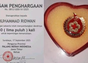 Viral! Pria Mojokerto Dapat Penghargaan PMI Usai 50 Kali Donor Darah, Kini Sudah 59 Kali