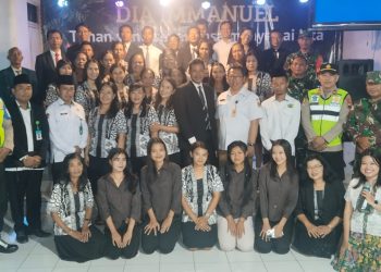 Polsek Puhpelem Amankan Ibadah Natal di GBIS Rajawali Golo, Diikuti 700 Jemaat