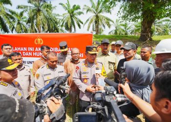 Kapolri Tinjau Lokasi Pembangunan Hunian Tetap Korban Bencana di Aceh Tamiang