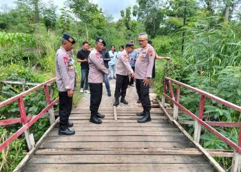 Brimob Jateng Tinjau Jembatan Dungtemu, Akses Vital di Pracimantoro Siap Diperbaiki