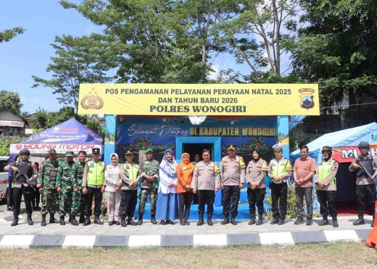Hari Pertama Operasi Lilin Candi 2025, Kapolres Wonogiri Cek Kesiapan Personel dan Pos Pengamanan