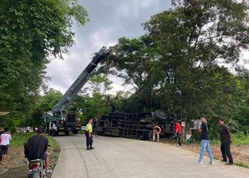 Laka Tunggal Truk Tronton di Wonogiri, Diduga Akibat Kelelahan Pengemudi