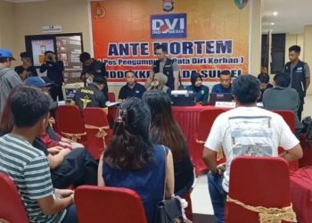Tim DVI Polri Perkuat Identifikasi Korban Kecelakaan Pesawat ATR 42-500 di Sulsel