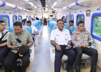 Kapolres Wonogiri dan PT KAI Cek Jalur KA Bathara Kresna Jelang Mudik Lebaran 2026