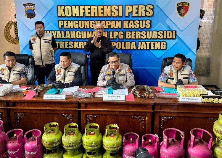 Polda Jateng Bongkar Penyalahgunaan LPG Subsidi, Empat Tersangka Diamankan