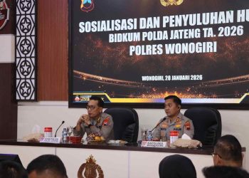 Bidkum Polda Jateng Sosialisasikan KUHP Baru di Polres Wonogiri