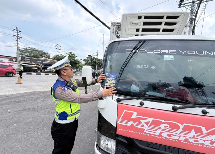 Dukung Operasi Keselamatan Candi 2026, Polres Boyolali Gelar Inspeksi Kendaraan di Banyudono