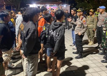 Patroli Gabungan Ngawi Tertibkan Knalpot Brong dan Antisipasi Balap Liar Jelang Sahur