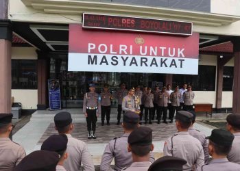 Antisipasi Aksi Massa, Polres Boyolali Perkuat Kesiapsiagaan PHH dan Raimas