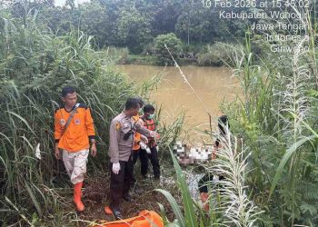 Pria 45 Tahun Ditemukan Tewas di Tepi Bengawan Solo Wonogiri