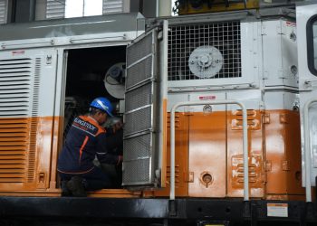 KAI Daop 7 Madiun Siapkan 104 Sarana Jelang Angkutan Lebaran 2026, Perawatan Lokomotif Diperketat