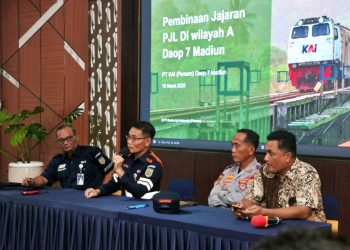 KAI Daop 7 Madiun Perkuat Kesiapan Petugas Perlintasan Hadapi Angkutan Lebaran 2026