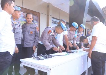 Kapolres Ngawi Tegaskan Penggunaan Senpi Harus Sesuai Prosedur