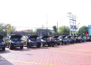 Pastikan Siap Amankan Mudik Lebaran, Polres Ngawi Periksa Ranmor Dinas