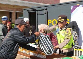 Ratusan Warga Serbu Gerakan Pangan Murah Polres Wonosobo