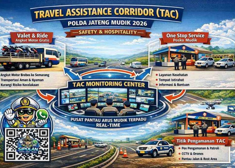 Polda Jateng Siapkan Travel Assistance Corridor untuk Amankan Arus Mudik Lebaran 2026