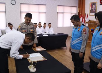 Polres Wonogiri Tegaskan Rekrutmen Bersih, Gelar Sumpah dan Pakta Integritas Penerimaan Polri 2026