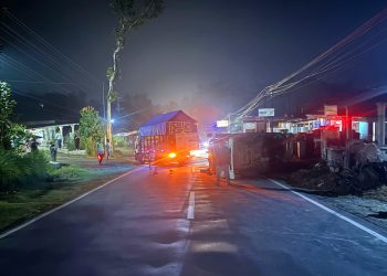 Truk Terguling di Jatisrono Wonogiri, Polisi Bergerak Cepat Atasi Kemacetan