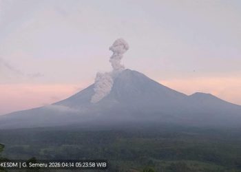 Gunung Semeru Kembali Erupsi, Warga Diminta Waspadai Lahar dan Awan Panas