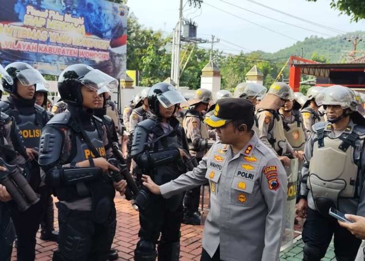 Cegah Gangguan Keamanan, Polres Wonogiri Matangkan Kesiapan Personel Dalmas