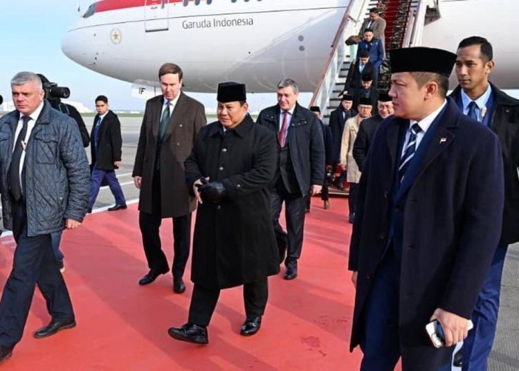 Presiden Prabowo Tiba di Moskow, Perkuat Kemitraan Strategis Indonesia-Rusia