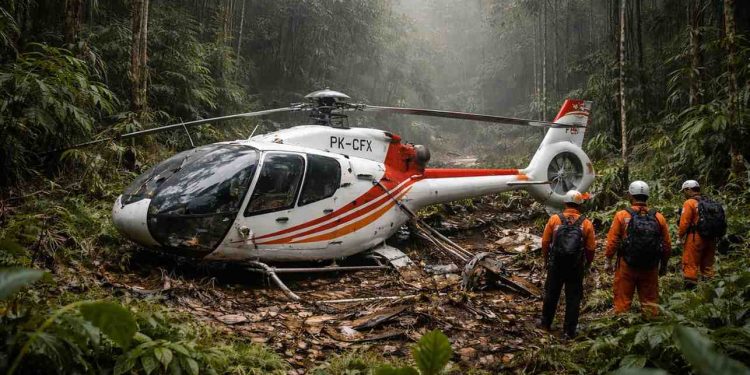 Airbus Helicopters H130 PK-CFX Hilang Kontak di Kalimantan Barat, Tim Gabungan Lakukan Pencarian
