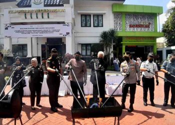 3.142 Pil Koplo dan Sabu 8,2 Gram Dimusnahkan Kejari Ngawi