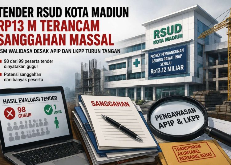 Tender RSUD Kota Madiun Rp13 M Terancam Sanggahan Massal, LSM Walidasa Desak APIP dan LKPP Turun Tangan