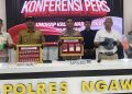 Polres Ngawi Bongkar Peredaran 223 Gram Sabu, Dua Pelaku Ditangkap dari Laporan Warga