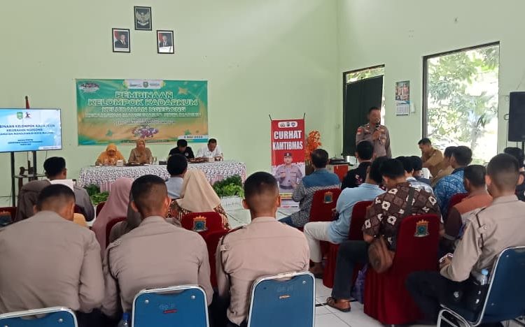 Polres Madiun Kota Gencarkan Edukasi Narkoba Lewat Pembinaan KADARKUM di Kelurahan Ngegong