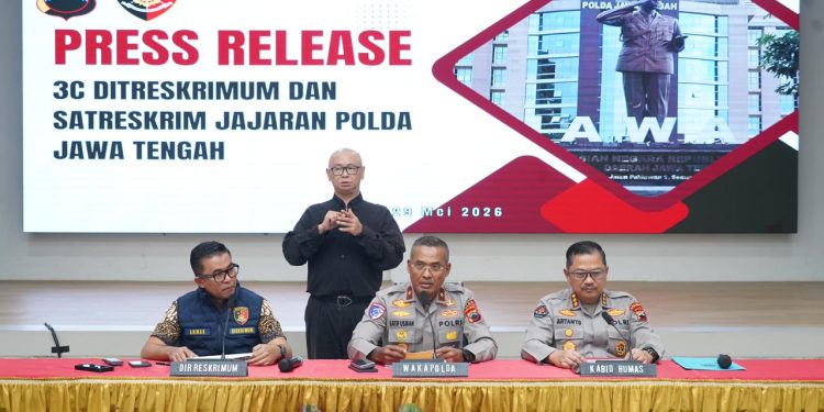 Polda Jateng Ungkap 61 Kasus 3C Selama Mei 2026, 105 Tersangka Diamankan