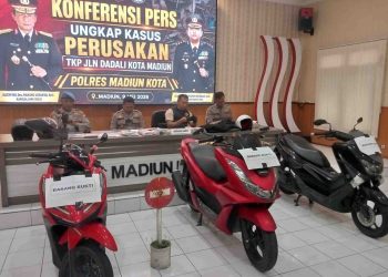 Polisi Tangkap 9 Pelaku Perusakan Rumah Warga di Madiun, Puluhan Motor Terlibat Aksi Brutal