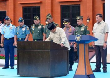 Presiden Prabowo Resmikan Renovasi Museum dan Perpustakaan Seskoad di Bandung